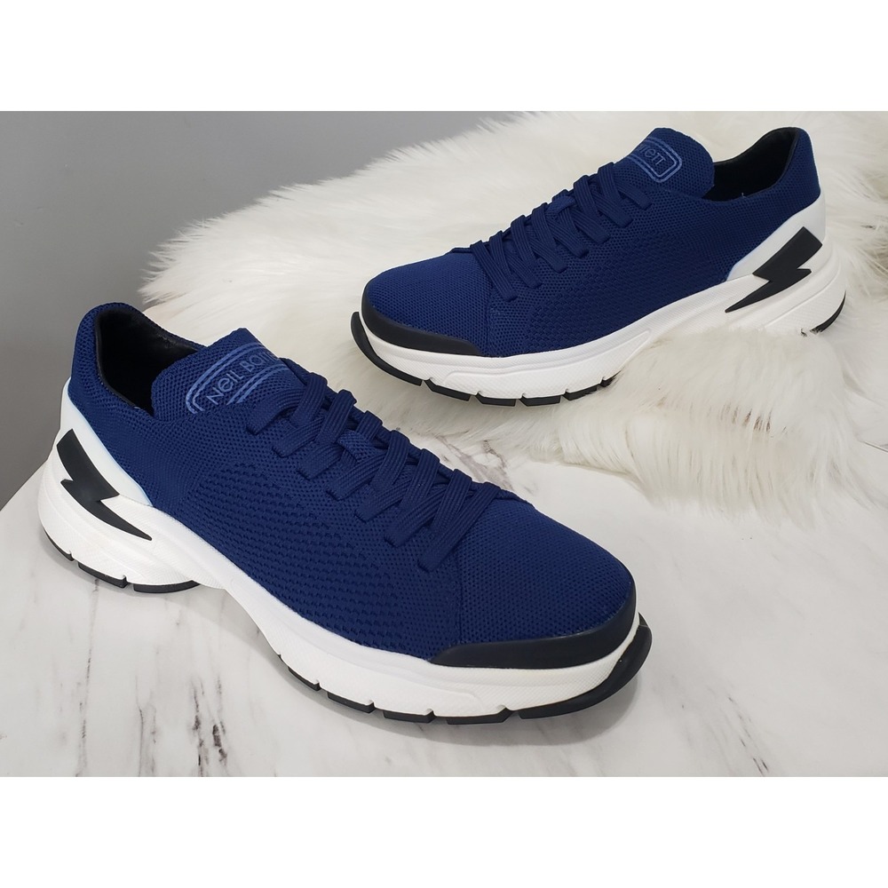 NEW NO BOX EURO 39 NEIL BARRETT BLUE Thunderbolt Sneakers‎ LIGHTNING Shoe